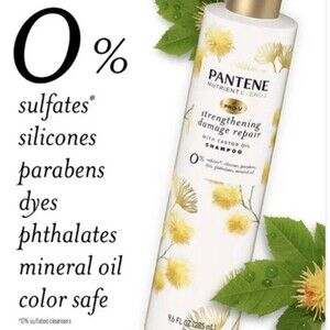 Pantene Nutrient Strengthening Damage Repair Shampoo with Castor Oil 9.6 oz